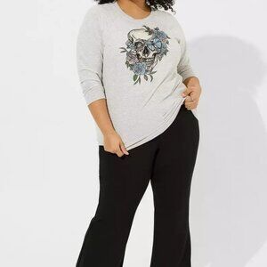 Embellished Skull French Terry Sweatshirt 4